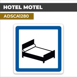 Autocollant HÔTEL OU MOTEL | Panneaux d'indication