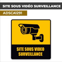 Autocollant SITE SOUS VIDÉO SURVEILLANCE | Vidéo surveillance
