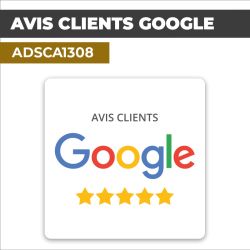 Autocollant AVIS CLIENTS GOOGLE | Feedback et notations