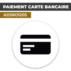 Autocollant | PAIEMENT CB Noir | Format Rond