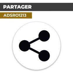 Autocollant | PARTAGE Noir | Format Rond
