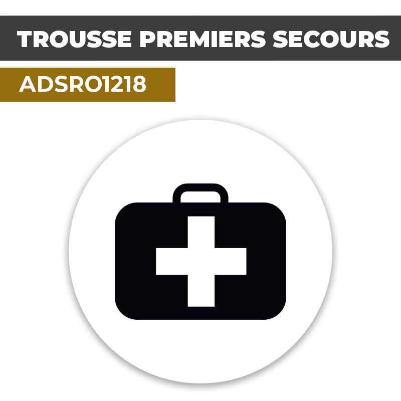 Autocollant | PHARMACIE Noir | Format Rond