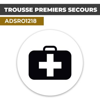 Autocollant | PHARMACIE Noir | Format Rond