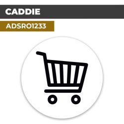 Autocollant | CADDIE Noir | Format Rond