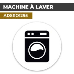 Autocollant | LAVERIE LAVE LINGE Noir | Format Rond