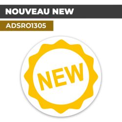 Autocollant | NEW Jaune | Format Rond