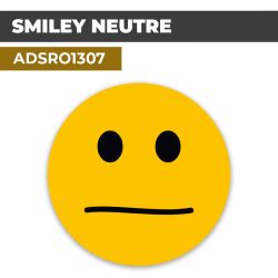 Autocollant | SMILEY Jaune | Format Rond