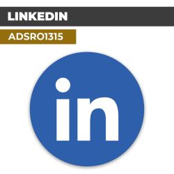 Autocollant | LINKEDIN Couleur | Format Rond