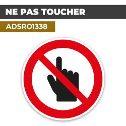 Autocollant | INTERDICTION DE TOUCHER | Format Rond
