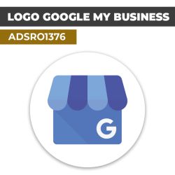 Autocollant | GOOGLE MY BUSINESS bleu| Format Rond