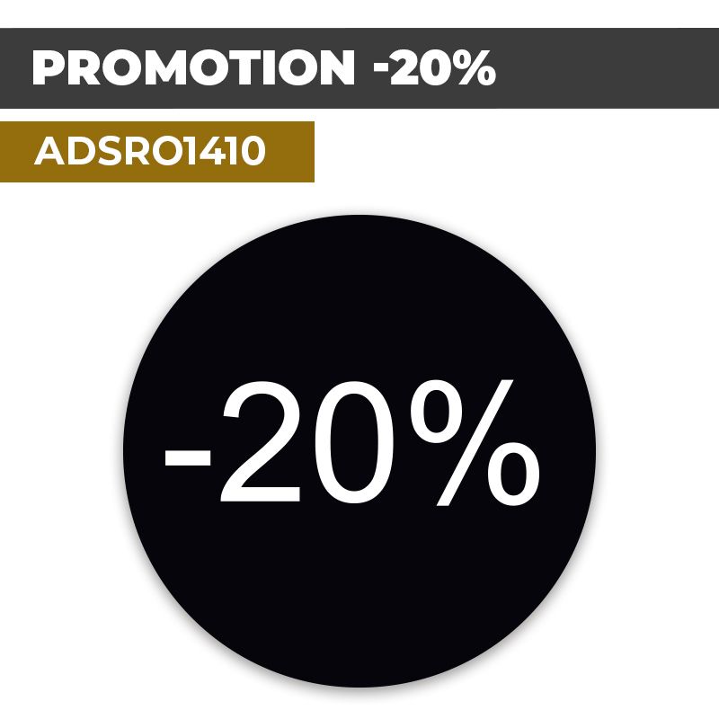 Autocollant | PROMO -20% Fond noir | Format Rond