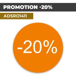 Autocollant | PROMO -20% Fond orange | Format Rond