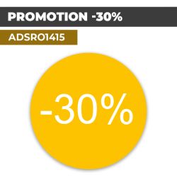 Autocollant | PROMO -30% Fond jaune | Format Rond