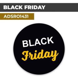 Autocollant | BLACK FRIDAY | Format Rond