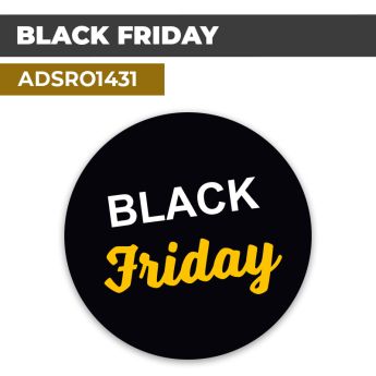 Autocollant | BLACK FRIDAY | Format Rond