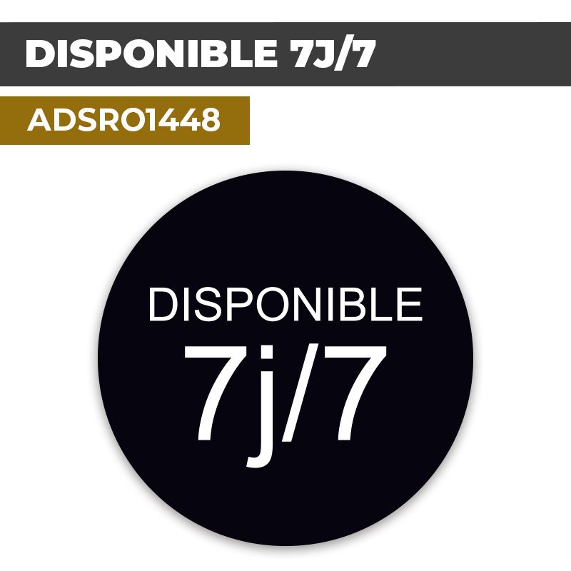 Autocollant | DISPONIBLE 7j/7 | Format Rond