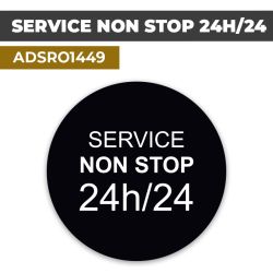 Autocollant | SERIVE NON STOP | Format Rond