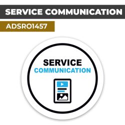 Autocollant | SERVICE COMMUNICATION | Format Rond