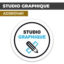 Autocollant | STUDIO GRAPHIQUE | Format Rond
