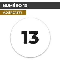 Autocollant NUMÉRO 13 | Chiffres et Nombres