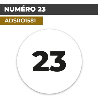 Autocollant NUMÉRO 23 | Chiffres et Nombres