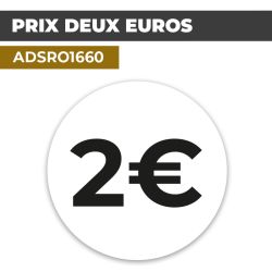 Autocollant PRIX 2€ | Prix et Tarification