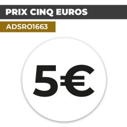 Autocollant PRIX 5€ | Prix et Tarification