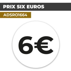 Autocollant PRIX 6€ | Prix et Tarification