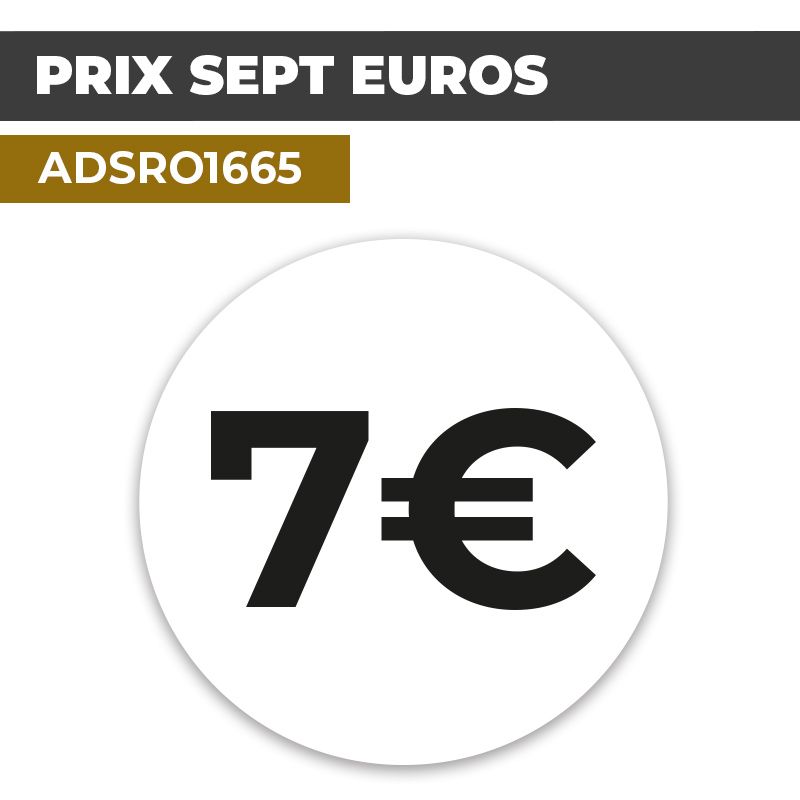 Autocollant PRIX 7€ | Prix et Tarification