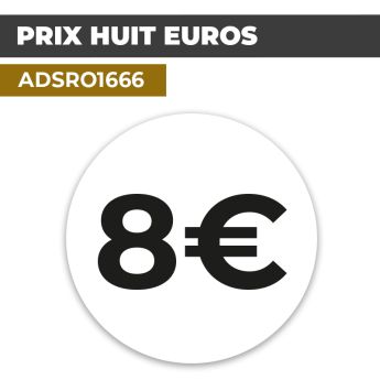 Autocollant PRIX 8€ | Prix et Tarification