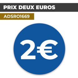 Autocollant PRIX 2€ | Prix et Tarification