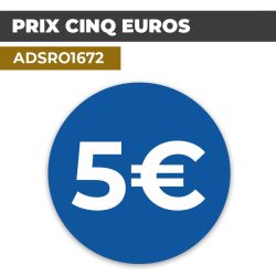 Autocollant PRIX 5€ | Prix et Tarification