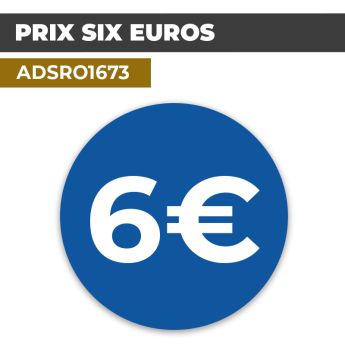 Autocollant PRIX 6€ | Prix et Tarification