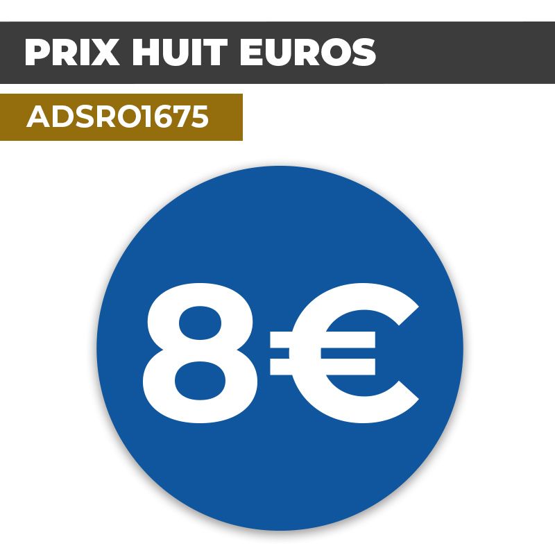 Autocollant PRIX 8€ | Prix et Tarification