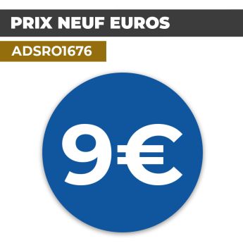 Autocollant PRIX 9€ | Prix et Tarification