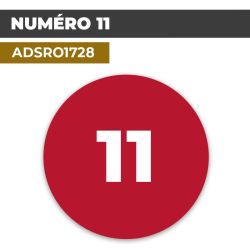 Autocollant NUMÉRO 11 | Chiffres et Nombres