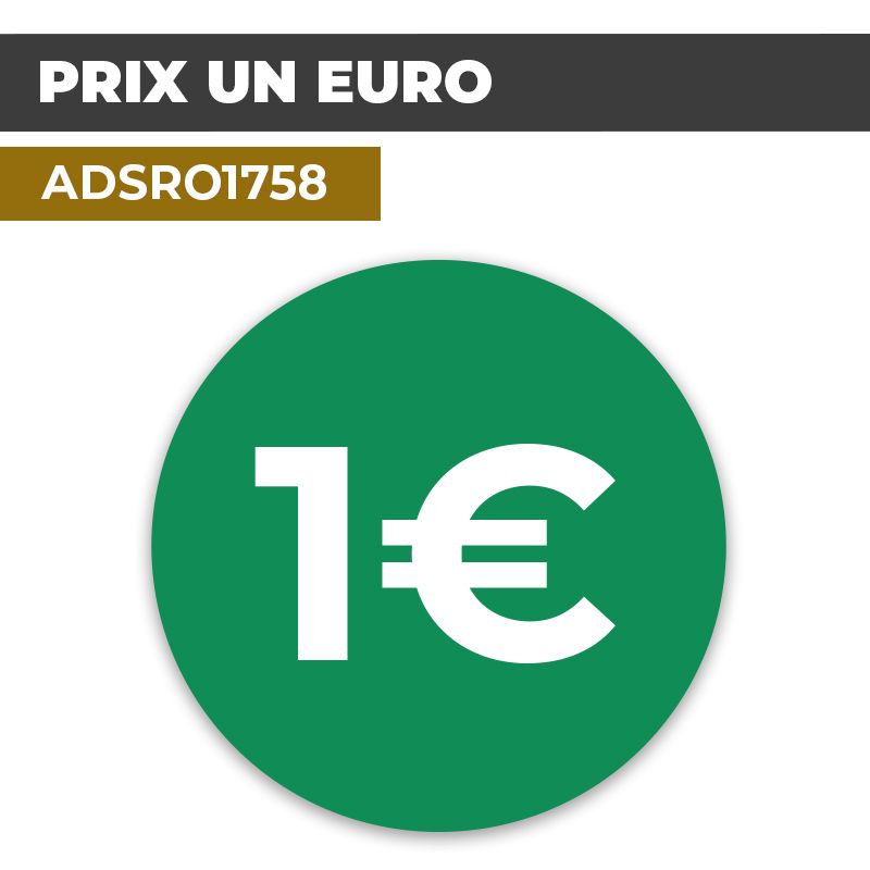 Autocollant PRIX 1€ | Prix et Tarification