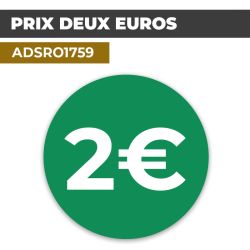 Autocollant PRIX 2€ | Prix et Tarification