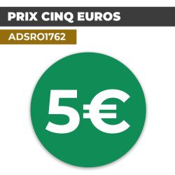 Autocollant PRIX 5€ | Prix et Tarification