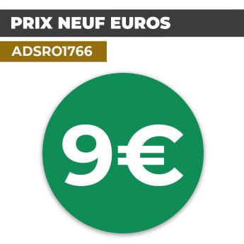 Autocollant PRIX 9€ | Prix et Tarification