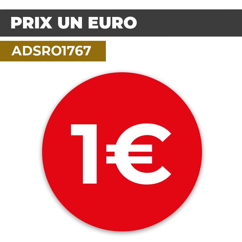 Autocollant PRIX 1€ | Prix et Tarification