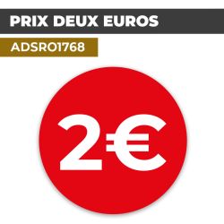 Autocollant PRIX 2€ | Prix et Tarification
