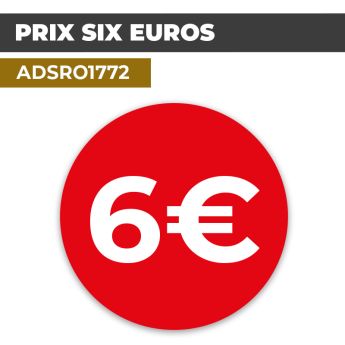 Autocollant PRIX 6€ | Prix et Tarification
