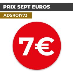 Autocollant PRIX 7€ | Prix et Tarification