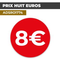 Autocollant PRIX 8€ | Prix et Tarification