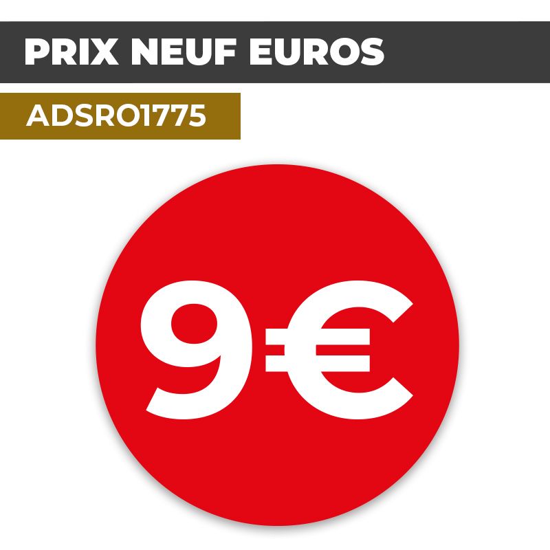 Autocollant PRIX 9€ | Prix et Tarification