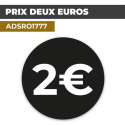 Autocollant PRIX 2€ | Prix et Tarification