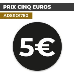 Autocollant PRIX 5€ | Prix et Tarification