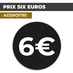 Autocollant PRIX 6€ | Prix et Tarification
