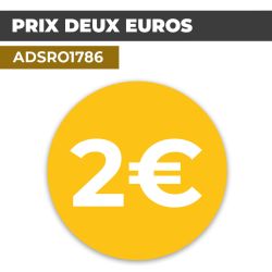Autocollant PRIX 2€ | Prix et Tarification